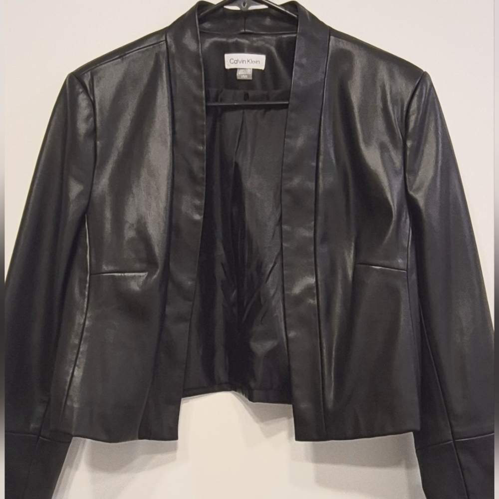 Calvin Klein Women's Cropped Black Jacket